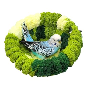 Amazon.co.jp: 編まれた鳥の巣ベッド - ふわふわの鳥の睡眠小屋